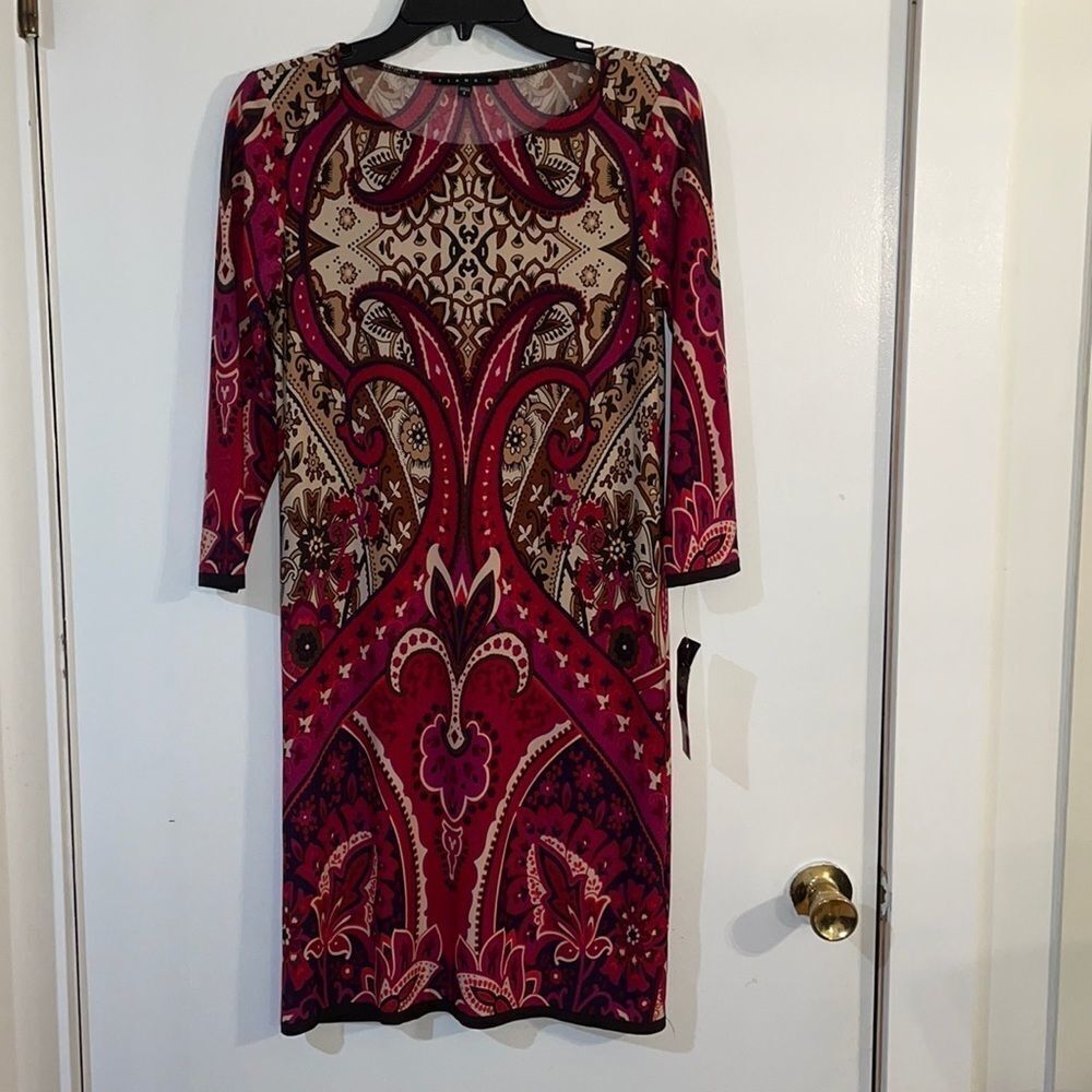 New With Tags Tiana B. Colorful Dress Boho Women’s Size 4 - Picture 2 of 9
